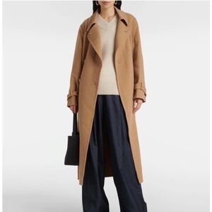 Vince Wool Cashmere V-Neck Sweater Beige Women’s Size S Cozy Elegant